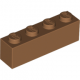 LEGO kocka 1x4, középsötét testszínű (3010)